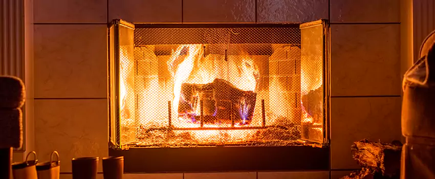 Mendota Hearth Landscape Fireplace Installation in Johnson City, New York